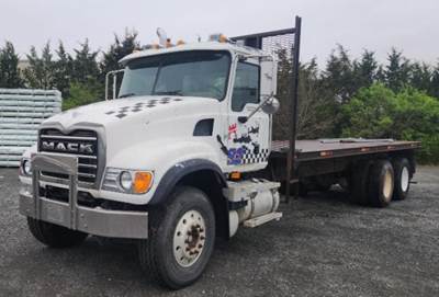 Mack Granite CV713 Flatbed Truck