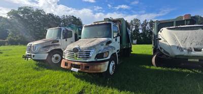 Hino 338 Side Load Garbage Truck
