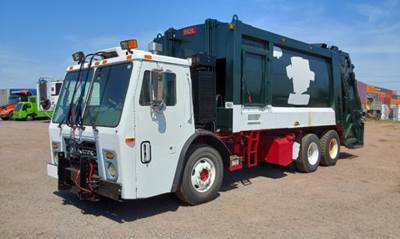 Mack 600 Side Load Garbage Truck