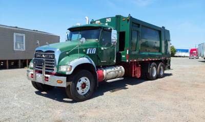 Mack Granite GU713 Side Load Garbage Truck
