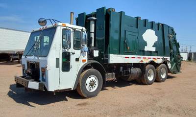 Mack LEU 613 Side Load Garbage Truck