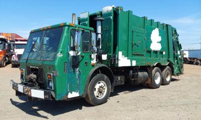 Mack LEU 613 Side Load Garbage Truck