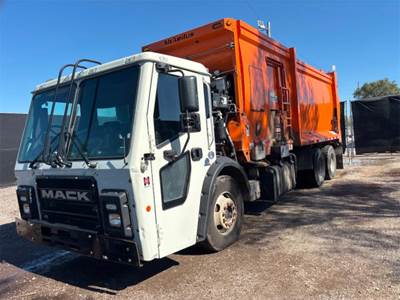 Mack LR Side Load Garbage Truck
