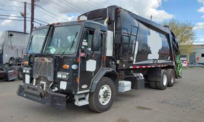 Peterbilt 320 Side Load Garbage Truck