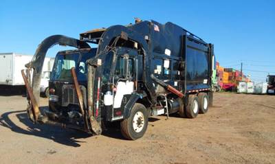 Peterbilt 320 Side Load Garbage Truck