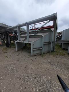 Used Shop Made 4X18 Bolt-Together Hopper with Discharge Conveyor