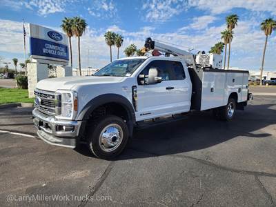 Ford F-550 4-Ton Crane Truck - 2025 Stellar 8630 Crane, Autoshift