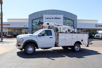 RAM 5500 Crane Truck - 2024 Venturo HT45KX Crane, 6 Spd