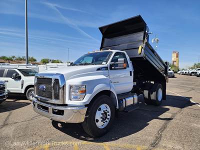 Ford F-650 Single Axle Dump Truck - 6.7L 300HP, 6 Speed Autoshift Automatic, 11' Dump