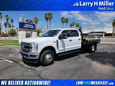2025 Ford F-350 XL 4X4 Crew Cab Flatbed Truck - Monroe Hauler / Flat Platform Truck Body