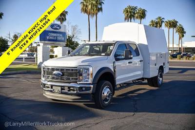 2024 Ford F-550 XL 4X4 Crew Cab Mechanic / Service Truck - Knapheide High Roof KUVcc Enclosed Service Truck Body