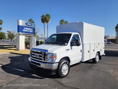 2025 Ford E-350 Service Van - Reading High Roof Enclosed Boxed Service Van Body