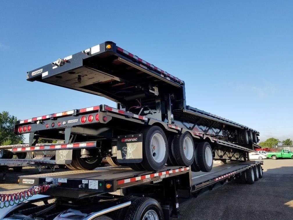 2020 Manac 53' TO 72' STEP DECK STEEL EXTENDABLE ON 22.5" TIR 53x102 Tri Axle Steel Drop Deck