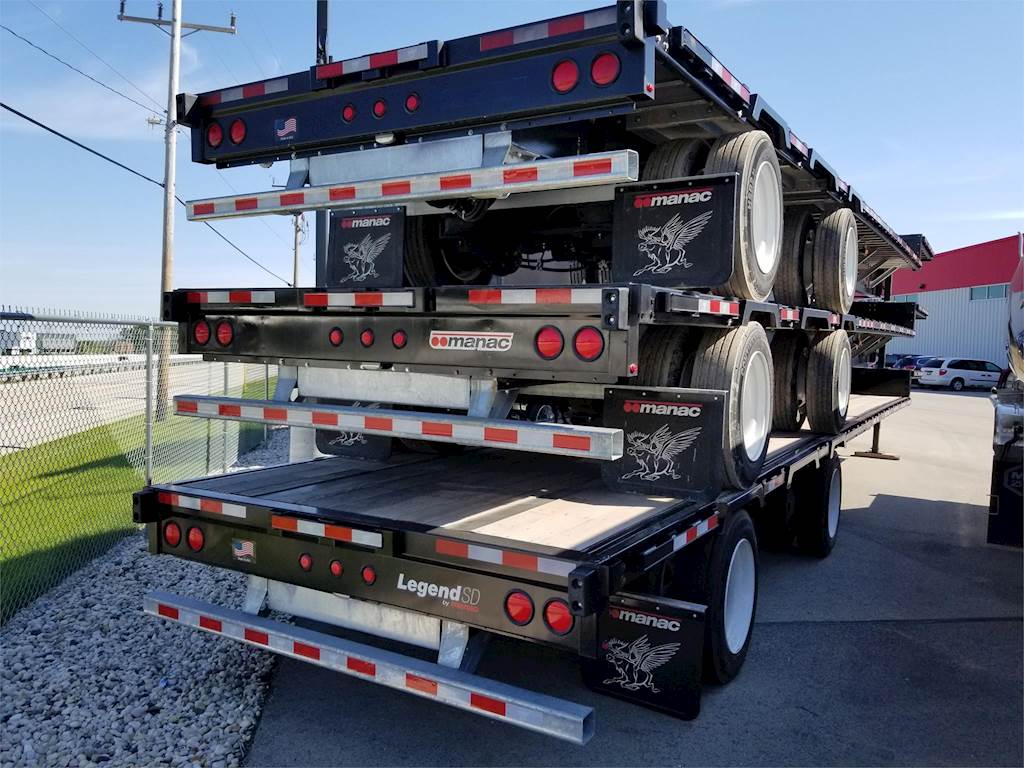 2020 Manac 53' STEEL STEP DECK TRAILER 53x102 Tandem Axle Steel Drop