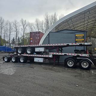 2007 Manac SUPER B-TRAIN FLAT DECK Flatbed Trailer