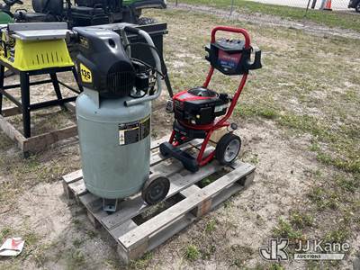 (1) McGraw 135 psi Vertical Air Compressor (1) Troy Built 2800 PSI Air Compressor (Operating Condition Unknown )