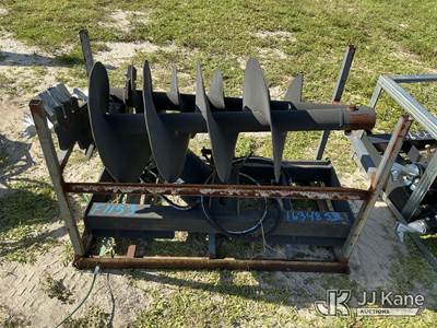 (2) Hydraulic Auger Bits For Skid Steer (Condition Unknown )