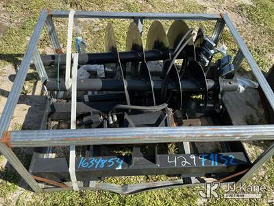 (2) Hydraulic Auger Bits For Skid Steer (Condition Unknown )