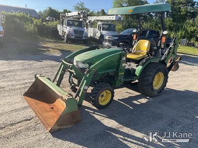 2015 John Deere 2032 HST 4x4 Mini Tractor Loader Backhoe