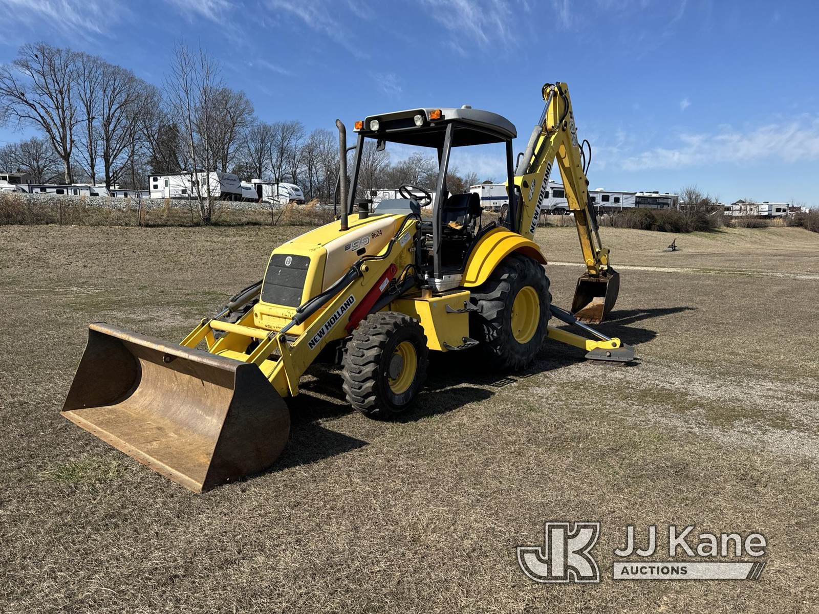 2007 New Holland B95 4x4 Tractor Loader Backhoe For Sale, 815 Hours