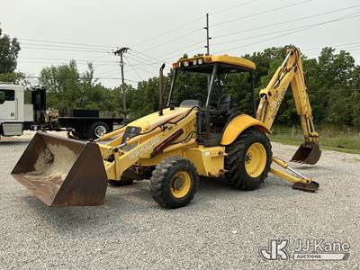 2005 New Holland LB75B 4x4 Tractor Loader Extendahoe