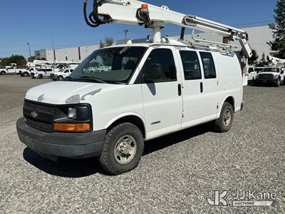 Duralift V-34, 34 ft, Telescopic Non-Insulated Bucket Van