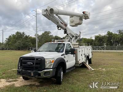 Altec L37MH, 42 ft, Over-Center Material Handling Bucket Truck