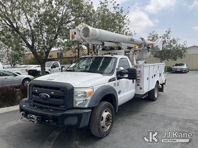 Altec L37M, 42 ft, Articulating Material Handling Bucket Truck
