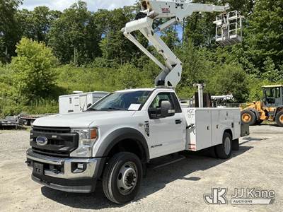 Duralift DCP-36TS, 41 ft, Articulating & Telescopic Non-Insulated Cable Placing Bucket Truck