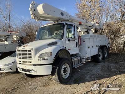 Altec AM55-E, 61 ft, Over-Center Material Handling Bucket Truck