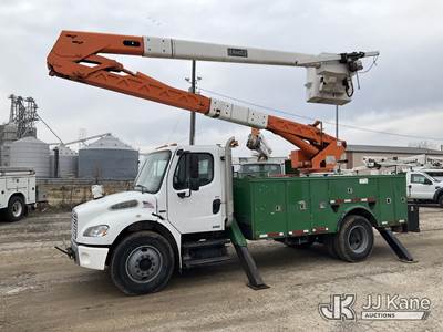 HiRanger HRX-52, 57 ft, Material Handling Bucket Truck