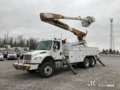 Altec AM55E68, 73 ft, Over-Center Material Handling Elevator Bucket Truck