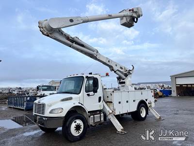 Altec AM55, 600 Lb 60 ft, Over-Center Material Handling Bucket Truck