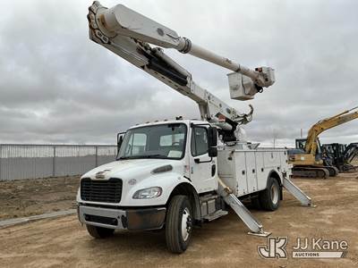 Altec AM55E, 61 ft, Over-Center Material Handling Bucket Truck