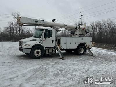 Altec AM55, 60 ft, Over-Center Material Handling Bucket Truck