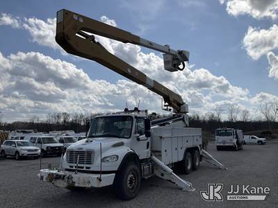 Altec A77T-E93, 98 ft, Articulating & Telescopic Material Handling Elevator Bucket Truck