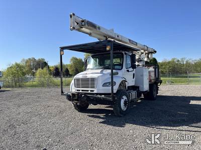 Terex/HiRanger XT60/70, 75 ft, Over-Center Elevator Bucket Truck