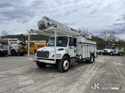 Terex Hi-Ranger HRX-55, 60 ft, Over-Center Material Handling Bucket Truck