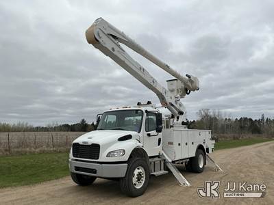 Altec AA55-MH, 60 ft, Articulating Material Handling Bucket Truck