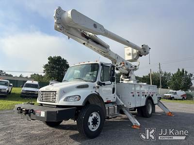 Altec AM55E, 61 ft, Over-Center Material Handling Bucket Truck