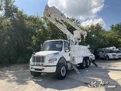 Altec AM55, 61 ft, Over-Center Material Handling Bucket Truck