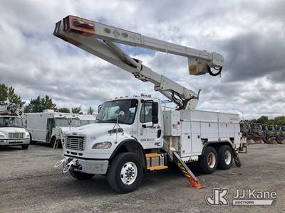 Versalift VO355MHI-01, 60 ft, Over-Center Material Handling Bucket Truck