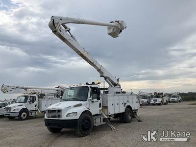 Altec AA55-MH, 60 ft, Articulating Material Handling Bucket Truck