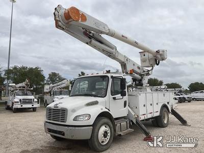 Altec AM55-E, 61 ft, Over-Center Material Handling Bucket Truck