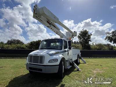 Altec AM55E, 61 ft, Over-Center Material Handling Bucket Truck