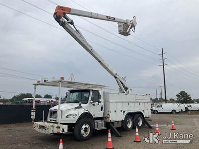 HiRanger TCX-60, 65 ft, Articulating Material Handling Bucket Truck