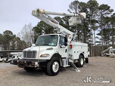 Altec L42M, 47 ft, Over-Center Material Handling Bucket