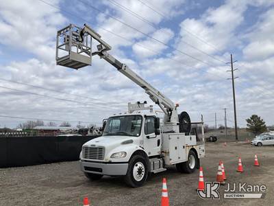 Posi Plus 800-40, 40 ft, Articulating & Telescopic Non-Insulated Cable Placing Bucket Truck