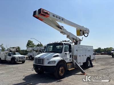 Versalift VO355MHI-01, 60 ft, Over-Center Material Handling Bucket Truck