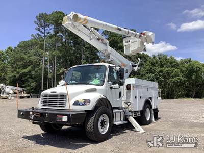 Altec L42MH, 47 ft, Over-Center Material Handling Bucket Truck